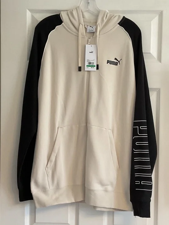 💐NWT💐 PUMA Men's Sport Heritage Full-Zip Hoodie - size L - Picture 3 of 6